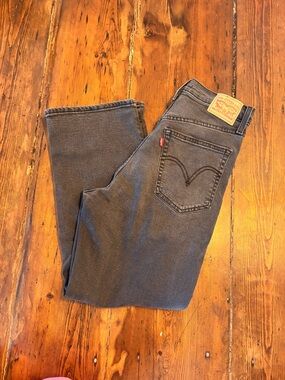 Levi's Women’s Ribcage Straight Leg Washed Black Jeans W29/L27